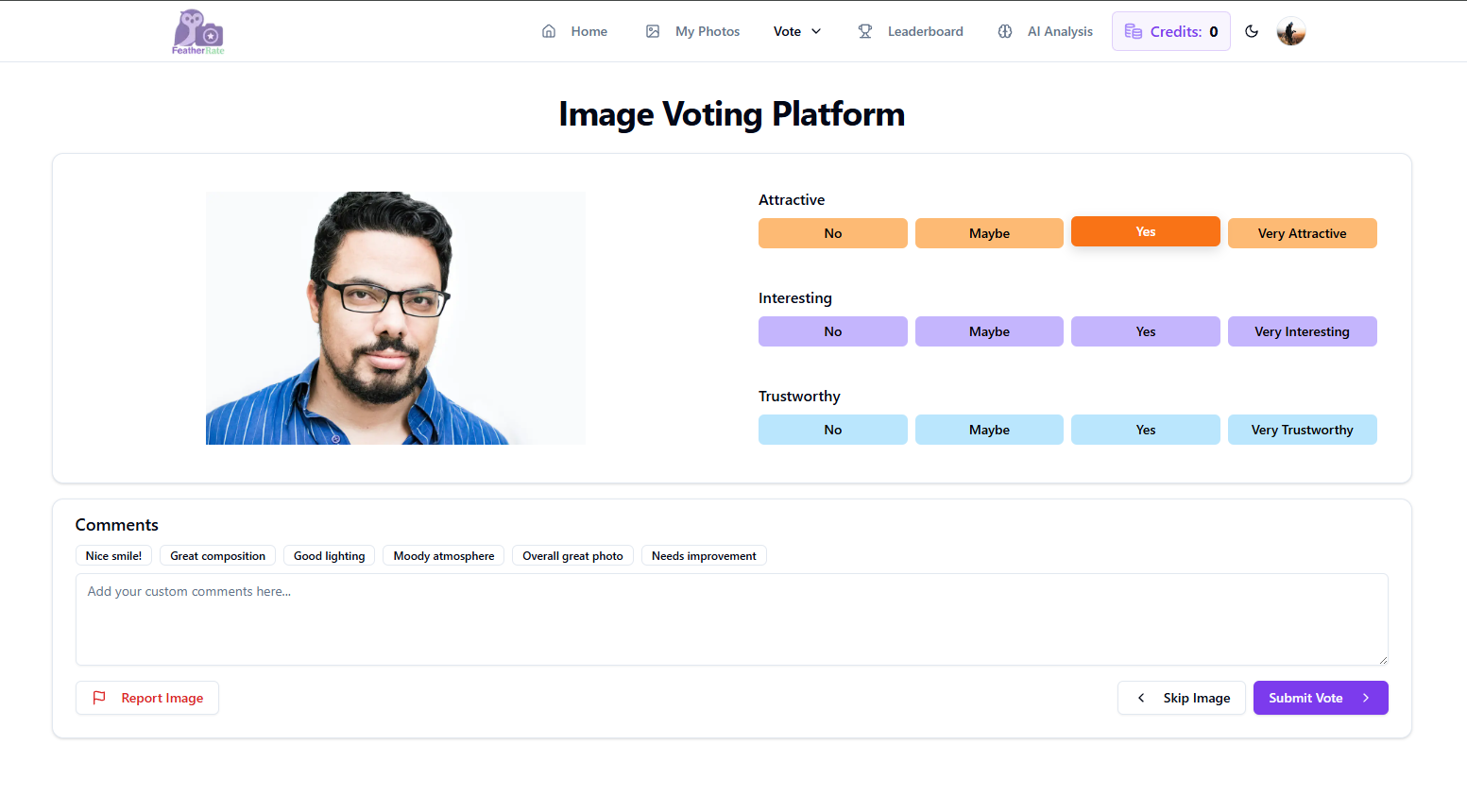B2C Photo Feedback SaaS