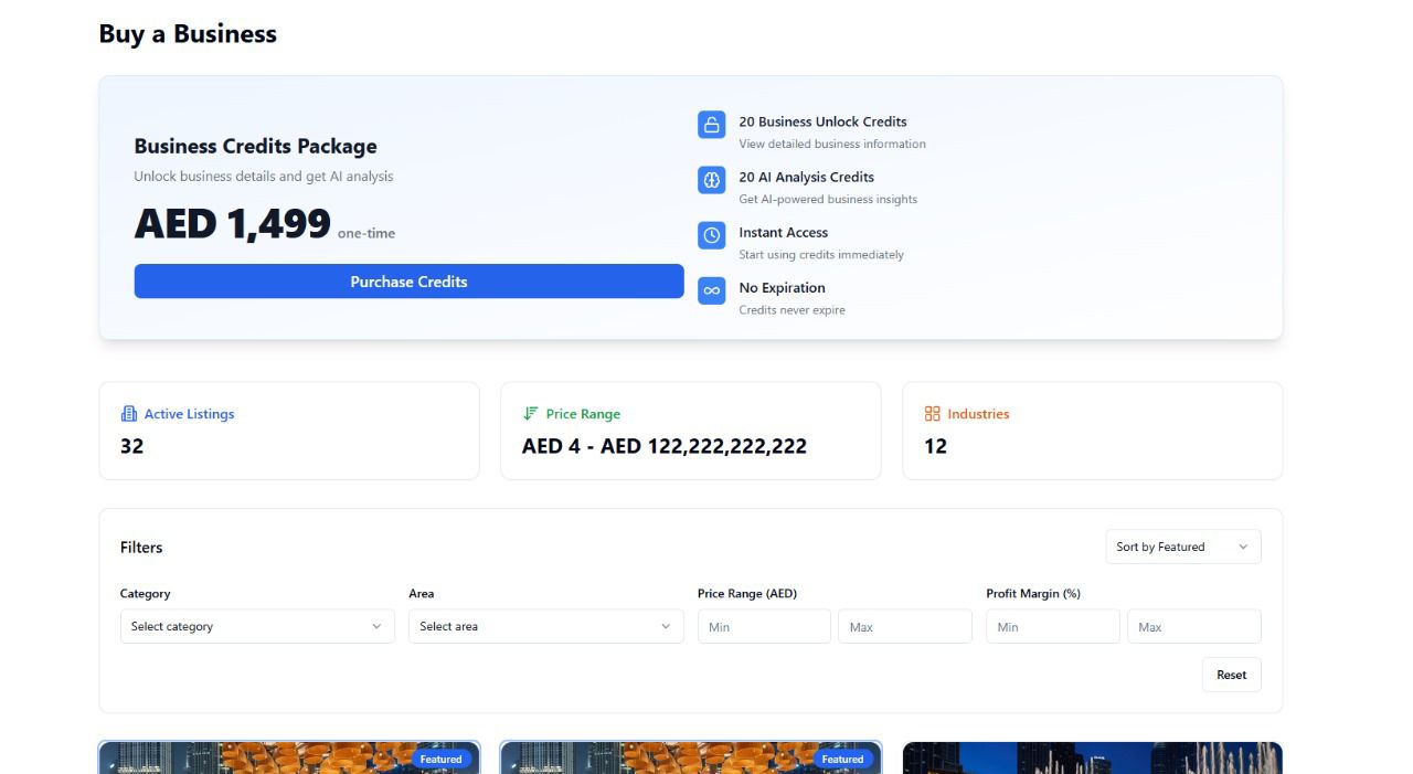 SellMyBus App - Business Listings Marketplace